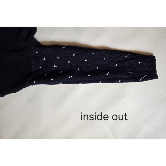 Vintage 1992 Eagle's Eye Morton Salt Girl Hand Knit Pullover Sweater Size M Vtg - Picture 10 of 16